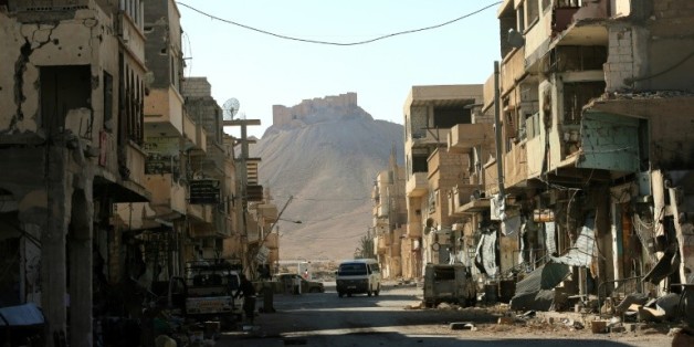 Une rue de Palmyre en Syrie, le 31 mars 2016