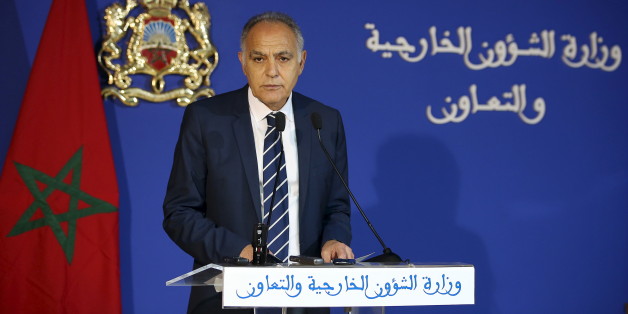 Moroccan Foreign Minister Salaheddine Mezouar speaks during a news conference on a dispute with the United Nations, at the Foreign Ministry in Rabat, March 24, 2016. Dozens of U.N. staffers pulled out of the Western Sahara mission, known as MINURSO, on Sunday after Morocco demanded they leave because U.N. Secretary-General Ban Ki-moon used the term "occupation" during a visit to the region. REUTERS/Youssef Boudlal