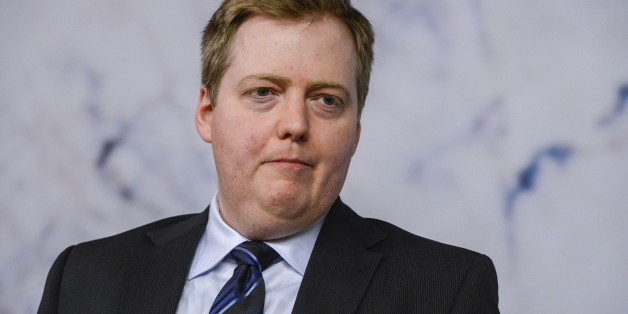 Iceland's Prime Minister Sigmundur David Gunnlaugsson attends a news conference in Stockholm, Sweden, in this June 19, 2013 file photo. REUTERS/Bertil Enevag Ericson/Scanpix/FilesATTENTION EDITORS - THIS IMAGE HAS BEEN SUPPLIED BY A THIRD PARTY. IT IS DISTRIBUTED, EXACTLY AS RECEIVED BY REUTERS, AS A SERVICE TO CLIENTS. SWEDEN OUT. NO COMMERCIAL OR EDITORIAL SALES IN SWEDEN. NO COMMERCIAL SALE