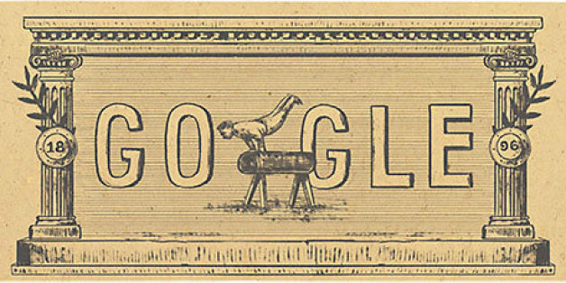 Das Google Doodle am 6. April erinnert an die ersten Olympischen Spiele