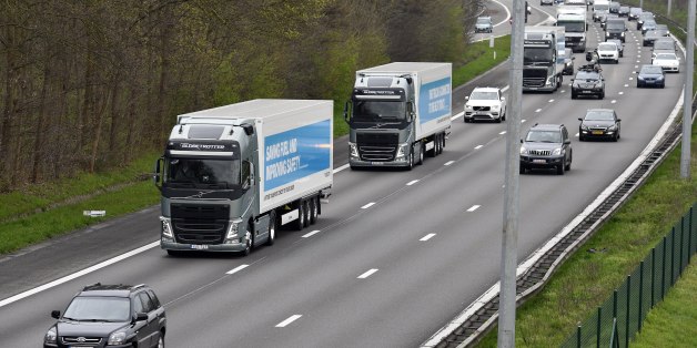 Première expérimentation d'un convoi de camions autonomes sur les routes européennes