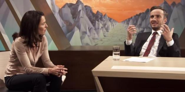 Anne Will und Jan Böhmermann bei "ZDF Neo Royal"