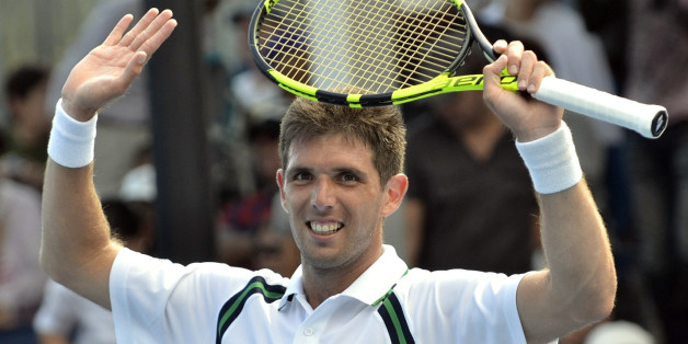 L'Argentin Federico Delbonis, vainqueur du Grand Prix Hassan II de tennis