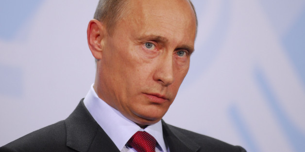 Der russische Präsident Wladimir Putin bei einer Pressekonferenz in Berlin
