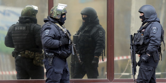 Russische Polizeioffiziere (Symbolbild)