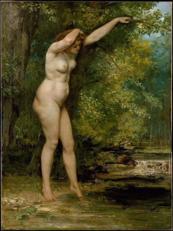 joven banista courbet