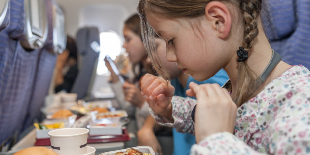 Mädchen im Flugzeug