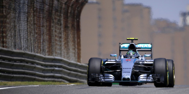 Mercedes-Fahrer Nico Rosberg will im Grand Prix in Shanghai siegen (hier ein Bild vom Training)