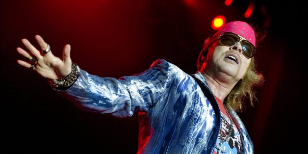Axl Rose of Guns N' Roses performs during the Sweden Rock Festival 2010 in Solvesborg, Sweden, June 12, 2010. REUTERS/Claudio Bresciani/Scanpix Sweden (SWEDEN - Tags: ENTERTAINMENT) SWEDEN OUT. NO COMMERCIAL OR EDITORIAL SALES IN SWEDEN