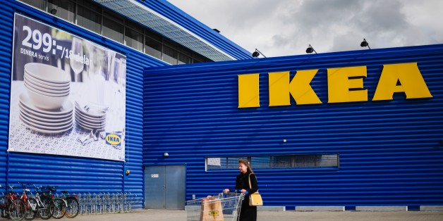 A client walks outside Europe's biggest Ikea store is pictured in Kungens Kurva, south-west of Stockholm on March 30, 2016.
Ikea founder Ingvar Kamprad, who built a global business empire with revolutionary flat-pack furniture and dallied with Nazism in his youth, turned 90 today. / AFP / JONATHAN NACKSTRAND (Photo credit should read JONATHAN NACKSTRAND/AFP/Getty Images)