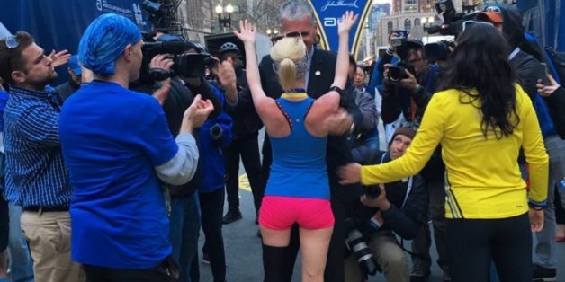 Blessée lors des attentats du marathon de Boston, Adrianne Haslet a couru celui de cette année