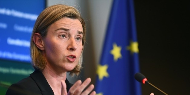 La chef de la diplomatie européenne, Federica Mogherini à Luxembourg, le 18 avril 2016 © AFP JOHN THYS