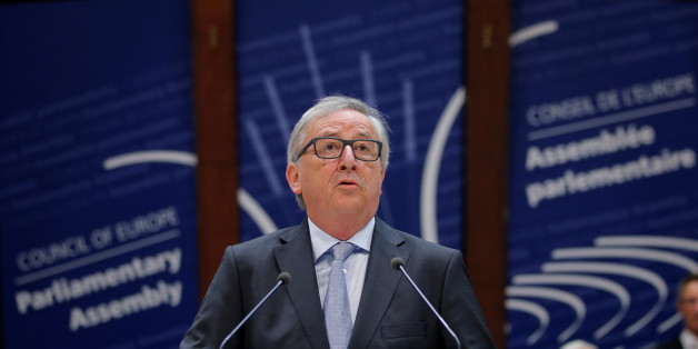 European Commission President Jean-Claude Juncker addresses the Parliamentary of the Council of Europe in Strasbourg, France, April 19, 2016. REUTERS/Vincent Kessler