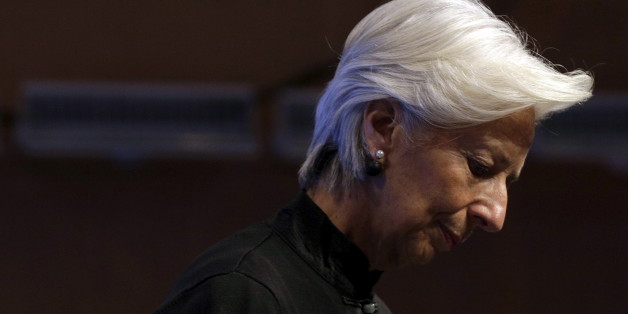 IMF Managing Director Christine Lagarde arrives to speak about strengthening global tax policy at the 2016 IMF World Bank Spring Meeting in Washington April 17, 2016. REUTERS/Joshua Roberts