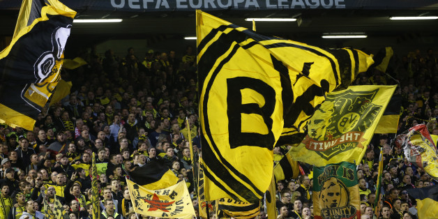 Borussia Dortmund spielt in Berlin gegen Hertha. Die Fans sind sicher auch dort mit dabei...