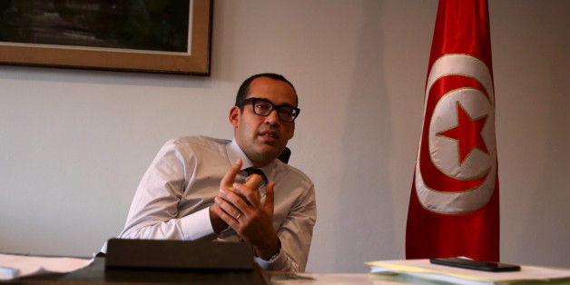 Tunisia's Investment Minister Yassine Brahim speaks with Reuters journalists in Tunis, Tunisia, October 28, 2015. Tunisia hopes to double annual inflows of foreign investment over the next five years by pushing through legal reforms and reducing industrial unrest, Brahim said. To match Reuters Summit TUNISIA-INVESTMENT/ Picture taken October 28, 2015. REUTERS/Zoubeir Souissi