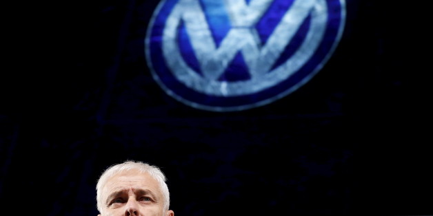 Volkswagen CEO Matthias Mueller speaks at their media reception during the North American International Auto Show in Detroit, Michigan, in this January 10, 2016 file photo. REUTERS/Mark Blinch/Files