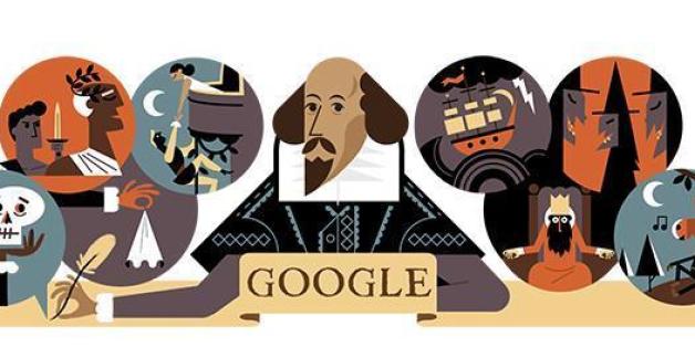 Google erinnert an Shakespeares Tod mit einem Doodle