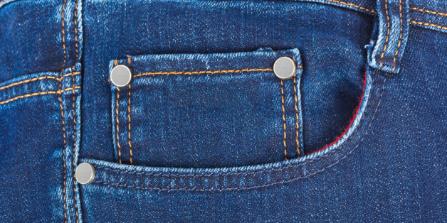 Pocket on jeans - fashion background