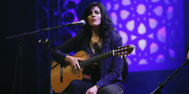 Algerian Singer Souad Massi performs during the 13th Mawazine World Rhythms international Music Festival in Rabat June 5, 2014. REUTERS/Youssef Boudlal (MOROCCO - Tags: ENTERTAINMENT)