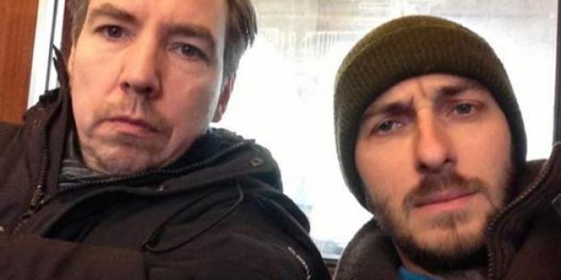 Die Entertainer Olli Schulz und Jan Böhmermann