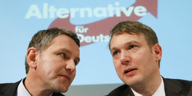 Die AfD-Politiker Björn Höcke (links) und André Poggenburg