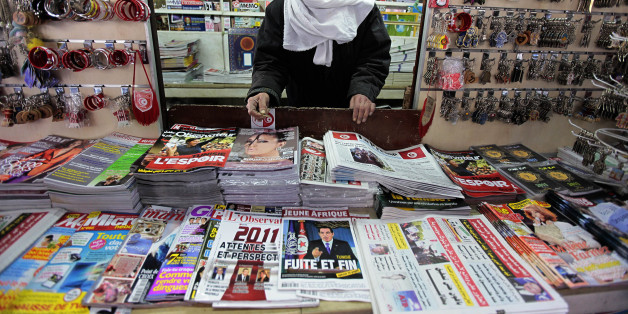 Kiosque à journaux.