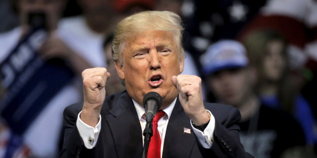 Donald Trump spricht in in Wilkes-Barre, Pennsylvania