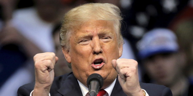 U.S. Republican presidential candidate Donald Trump speaks during a rally in Wilkes-Barre, Pennsylvania, U.S. April 25, 2016. REUTERS/Brendan McDermid