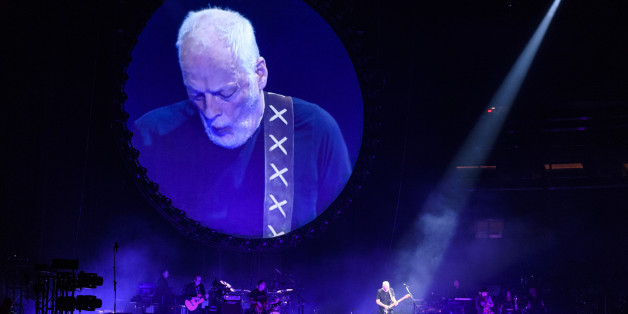 David Gilmour während eines Auftritts in New York.