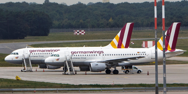 BERLIN, GERMANY - AUGUST 29: A general view of parked Germanwings planes during a nationwide 6-hour strike by Germanwings pilots at Tegel Airport that grounded 116 flights on August 29, 2014 in Berlin, Germany. The pilots, through the VC labour union, are demanding that Lufthansa, which owns Germanwings, not do away with an early retirement program that allows the pilots to stop working at the age of 55 and still get half their salary until their full retirement. (Photo by Carsten Koall/Getty