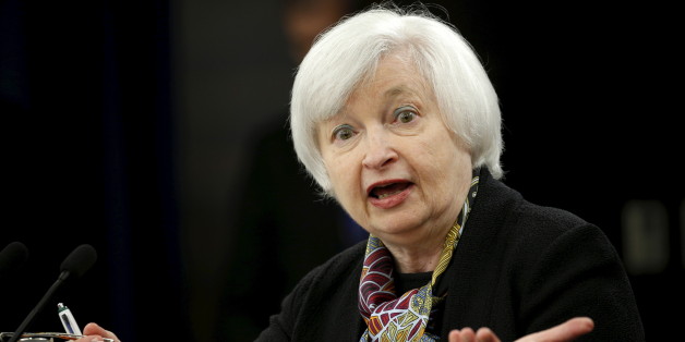 U.S. Federal Reserve Chair Janet Yellen holds a press conference following the two-day Federal Open Market Committee (FOMC) policy meeting in Washington March 16, 2016.REUTERS/Kevin Lamarque