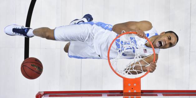 Mar 19, 2016; Raleigh, NC, USA; North Carolina Tar Heels forward Brice Johnson (11) dunks the ball against the Providence Friars during the second round of the 2016 NCAA Tournament at PNC Arena. The Tar Heels won 85-66. Mandatory Credit: Bob Donnan-USA TODAY Sports