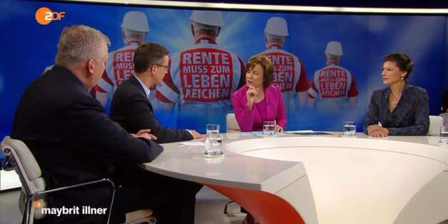 Sahra Wagenknecht kritisierte bei "Maybrit Illner" die Riester-Rente scharf