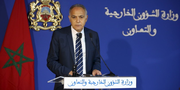 Moroccan Foreign Minister Salaheddine Mezouar speaks during a news conference on a dispute with the United Nations, at the Foreign Ministry in Rabat, March 24, 2016. Dozens of U.N. staffers pulled out of the Western Sahara mission, known as MINURSO, on Sunday after Morocco demanded they leave because U.N. Secretary-General Ban Ki-moon used the term "occupation" during a visit to the region. REUTERS/Youssef Boudlal