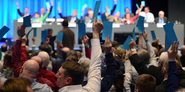 AfD-Delegierte beim Parteitag in Stuttgart