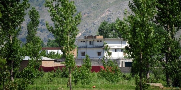 Une photo prise le 2 mai 2011 de la maison où se cachait Oussama Ben Laden à Abbottabad au Pakistan