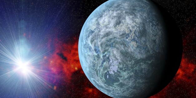 Kepler-20f exoplanet, computer artwork. This Earth-sized planet is found in the constellation Lyra.