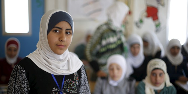 Das syrische Flüchtlingsmädchen Omayma al Hushan, 14, in einem Camp in der jordanischen Stadt Mafraq