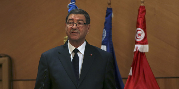 Tunisian Prime Minister Habib Essid speaks during the opening of the National Conference on Employment in Tunis, Tunisia March 29, 2016. REUTERS/Zoubeir Souissi