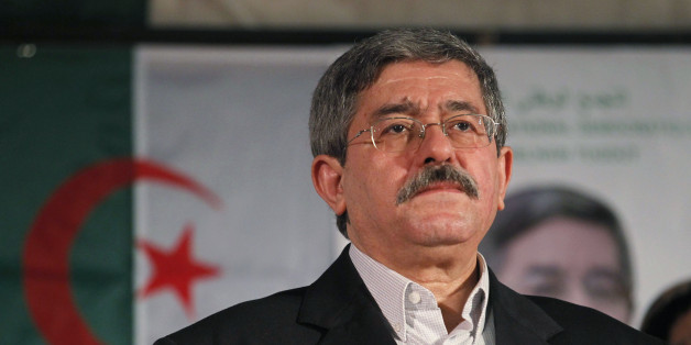 Ahmed Ouyahia, prime minister of Algeria and leader of Rally for National Democracy (RND), gives a speech during a parliamentary election campaign rally in Tizi Ouzou, some 100 km (62 miles) east of the capital Algiers April 24, 2012. Algeria launched the campaign for a parliamentary election that the ruling elite, in power for 50 years, hopes will soak up the pressure for change that has been building since the "Arab Spring" revolts in neighbouring countries. REUTERS/Louafi Larbi (ALGERIA - Tag