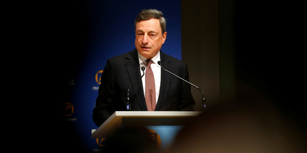 Mario Draghi, President of the European Central Bank (ECB) attends the 49th annual meeting of the Asian Development Bank (ADB) in Frankfurt, Germany May 2, 2016. REUTERS/Ralph Orlowski