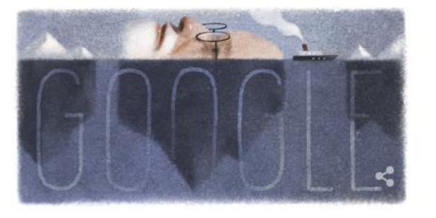 Google ehrt den Begründer der Psychoanalyse Sigmund Freud mit einem Doodle