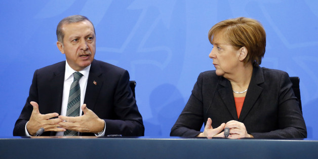 Bundeskanzlerin Angela Merkel und der türkische Präsident Recep Tayyip Erdogan im Februar 2016 in Berlin