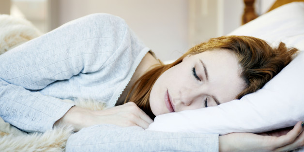 woman asleep in bed