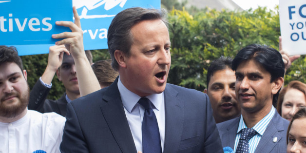 Prime Minister David Cameron meets with local councillors at Peterborough Conservative Club to congratulate them on their local election success, Britain, May 6, 2016. REUTERS/Rick Findler/Pool