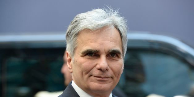 Austria's Chancellor Werner Faymann arrives for the European Union summit in Brussels on March 17, 2016, where 28 EU leaders will discuss the ongoing refugee crisis. AFP PHOTO / THIERRY CHARLIER / AFP / THIERRY CHARLIER (Photo credit should read THIERRY CHARLIER/AFP/Getty Images)