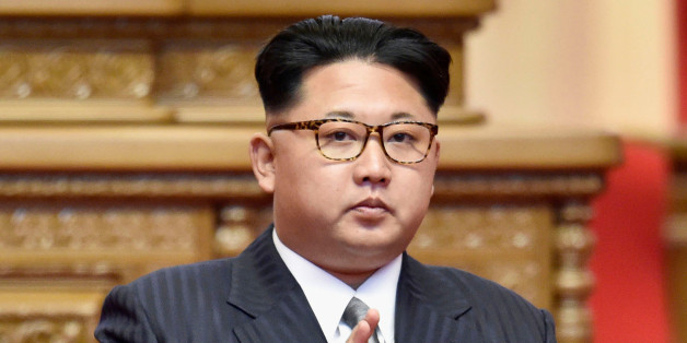 North Korean leader Kim Jong Un attends the first congress of the country's ruling Workers' Party in 36 years, in Pyongyang, North Korea, in this photo taken by Kyodo May 9, 2016. Mandatory credit Kyodo/via REUTERS ATTENTION EDITORS - FOR EDITORIAL USE ONLY. NOT FOR SALE FOR MARKETING OR ADVERTISING CAMPAIGNS. MANDATORY CREDIT. JAPAN OUT. NO COMMERCIAL OR EDITORIAL SALES IN JAPAN. THIS IMAGE WAS PROCESSED BY REUTERS TO ENHANCE QUALITY, AN UNPROCESSED VERSION WILL BE PROVIDED SEPARATELY.