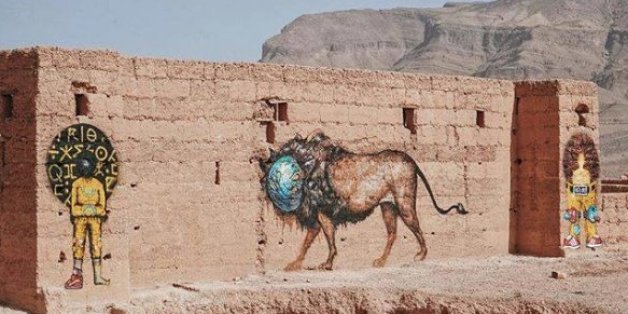 Street-art: Des fresques géantes dans le désert marocain (PHOTOS)