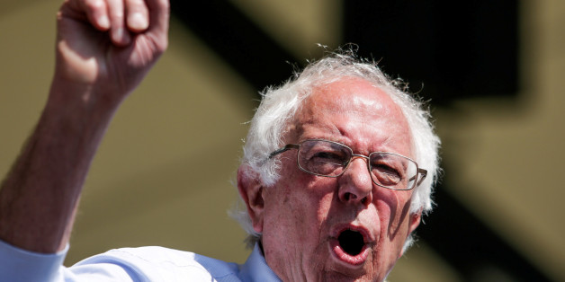 U.S. Democratic presidential candidate Bernie Sanders speaks at a campaign rally in Stockton, California, United States, May 10, 2016. REUTERS/Max Whittaker